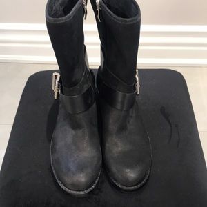 Vince Camuto Black Leather Boots